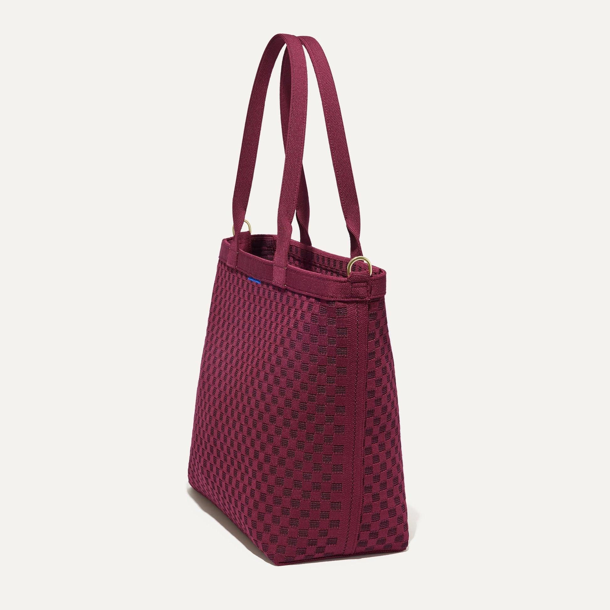 Rothys The Lightweight Zipper Tote in Cabernet Check