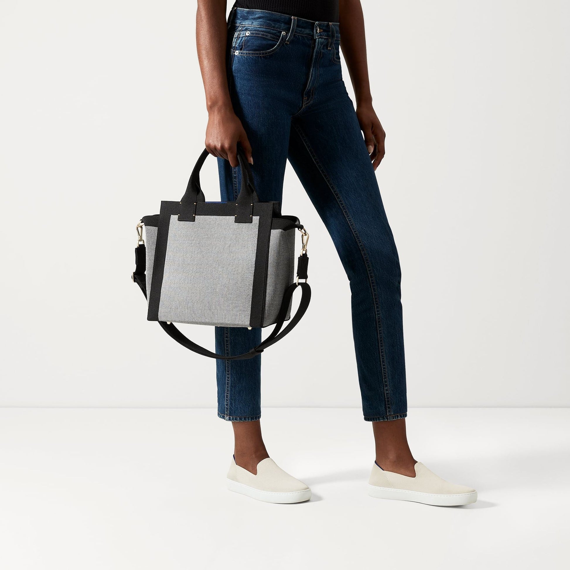 Rothys The Handbag in Grey Mist