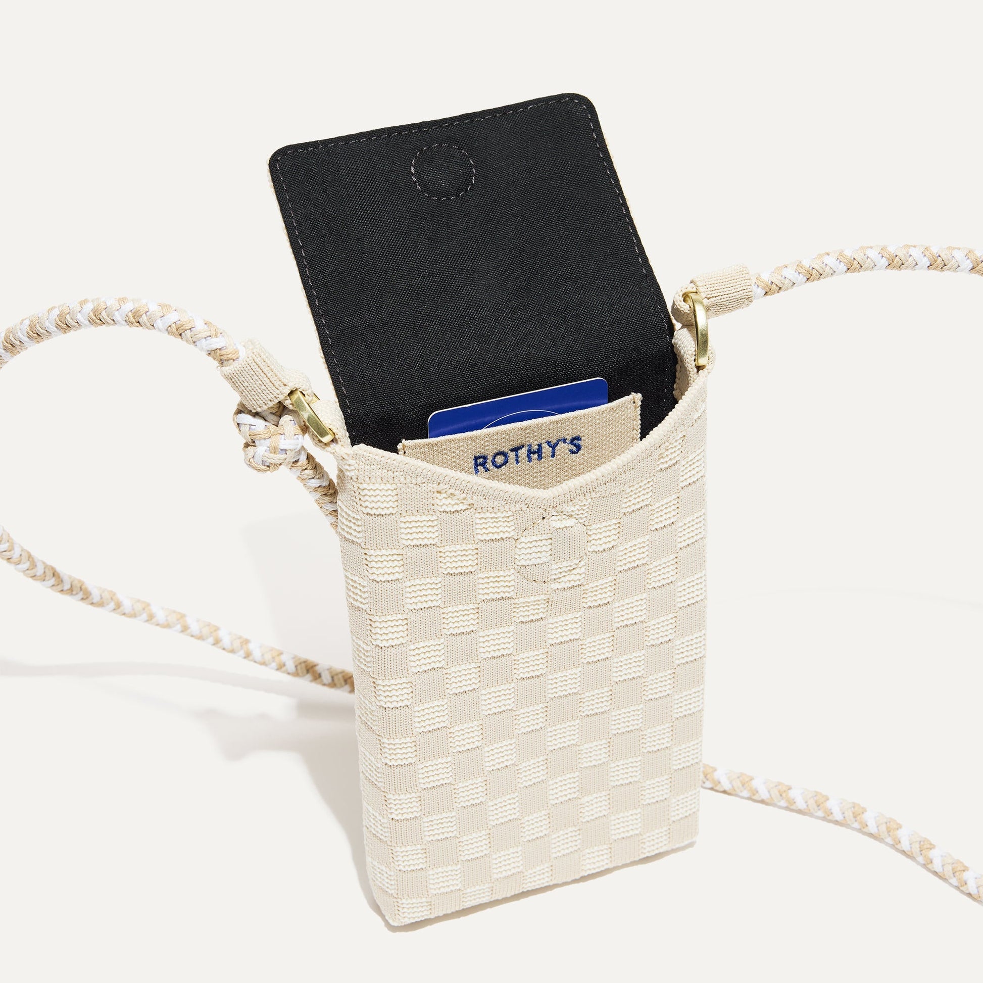 Rothys The Phone Crossbody in White Sand