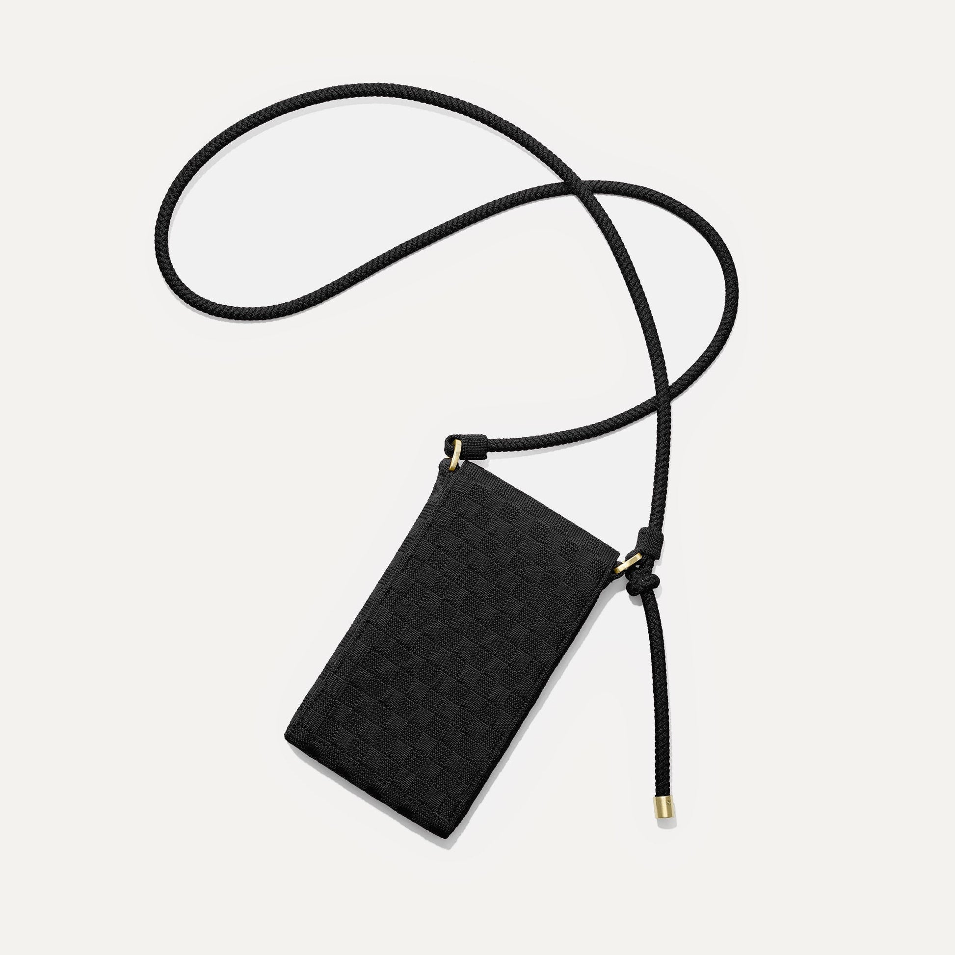 Rothys The Phone Crossbody in Black Sand
