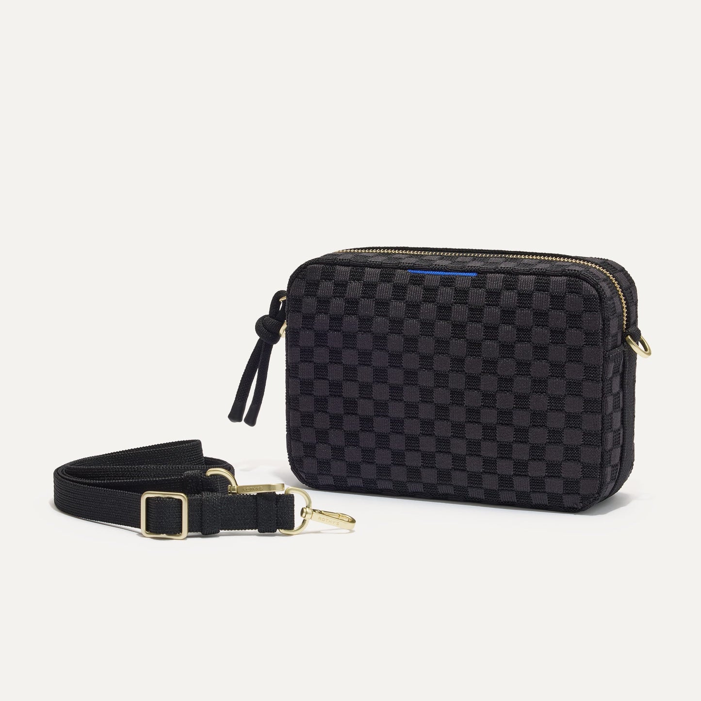 Rothys The Crossbody Camera Bag in Black Sand