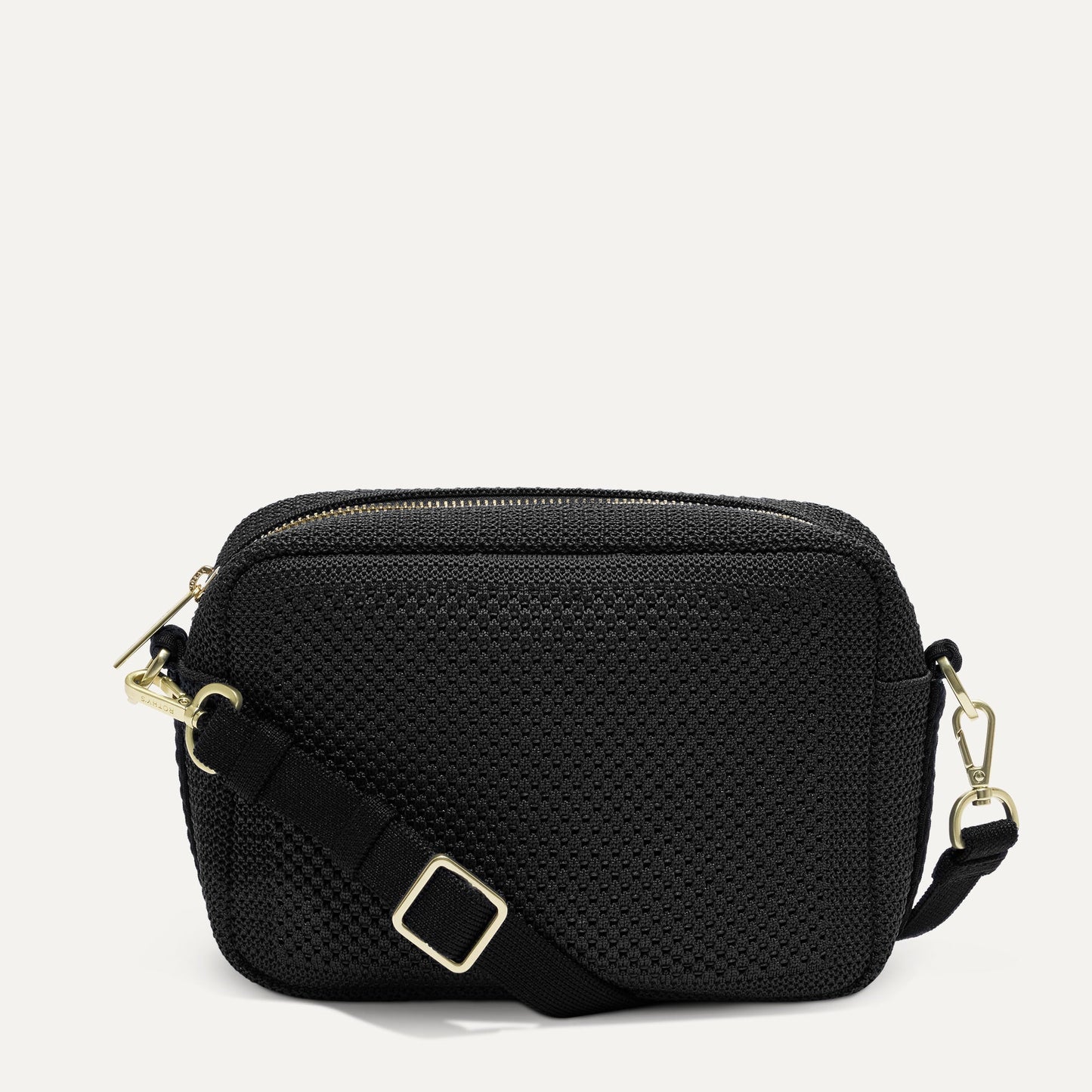 Rothys The Crossbody Camera Bag in Black Licorice Open-Knit