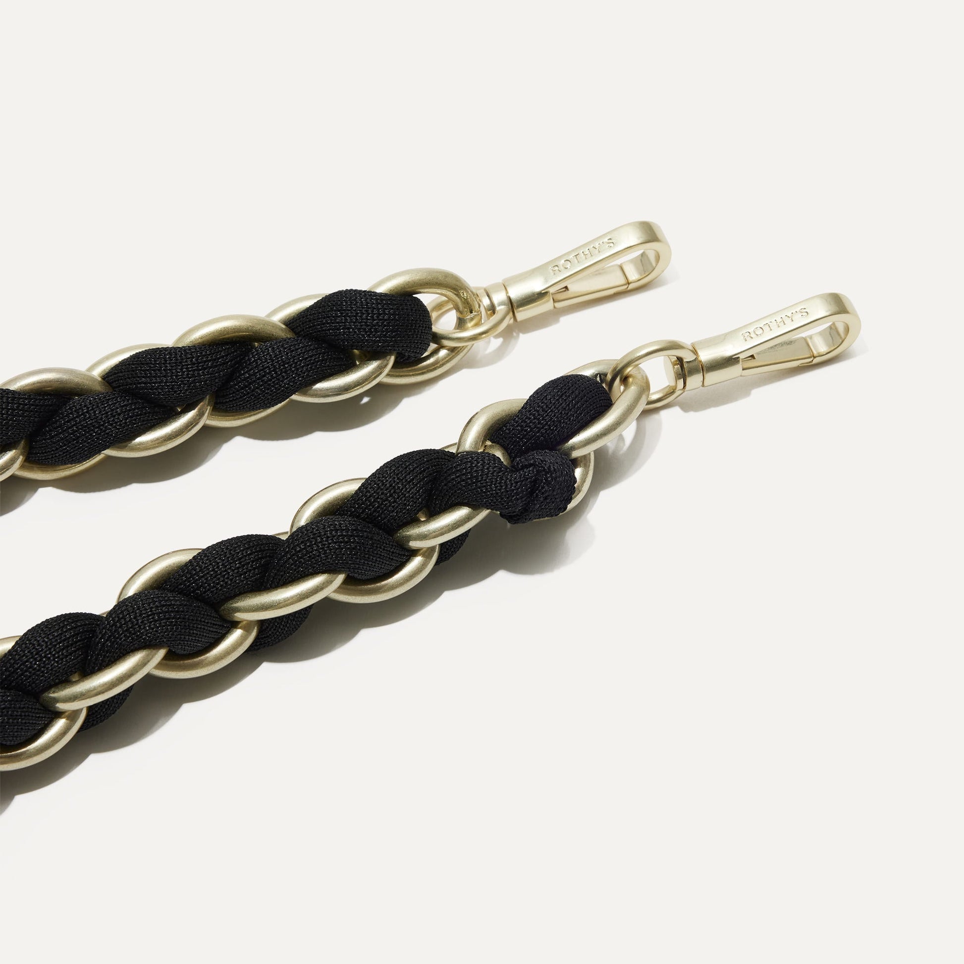 Rothys The Shoulder Strap in Black Chain