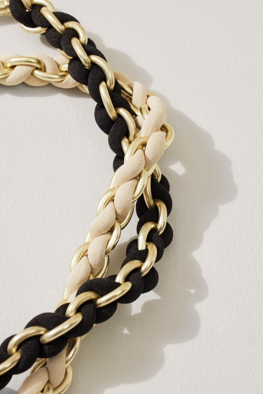 Rothys The Shoulder Strap in Black Chain
