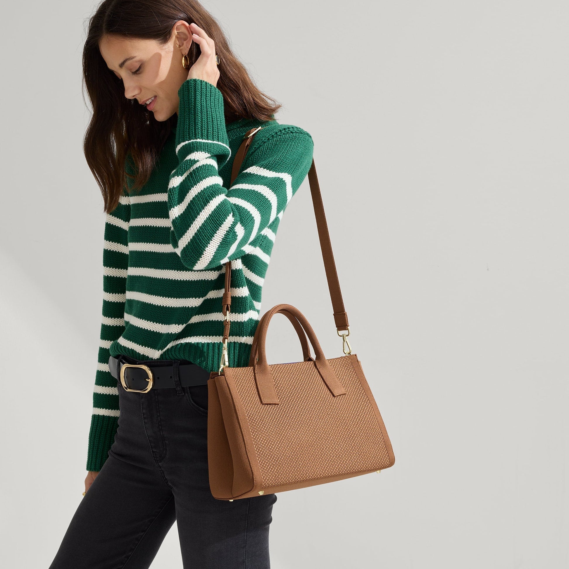 Rothys The Classic Handbag in Sierra Brown