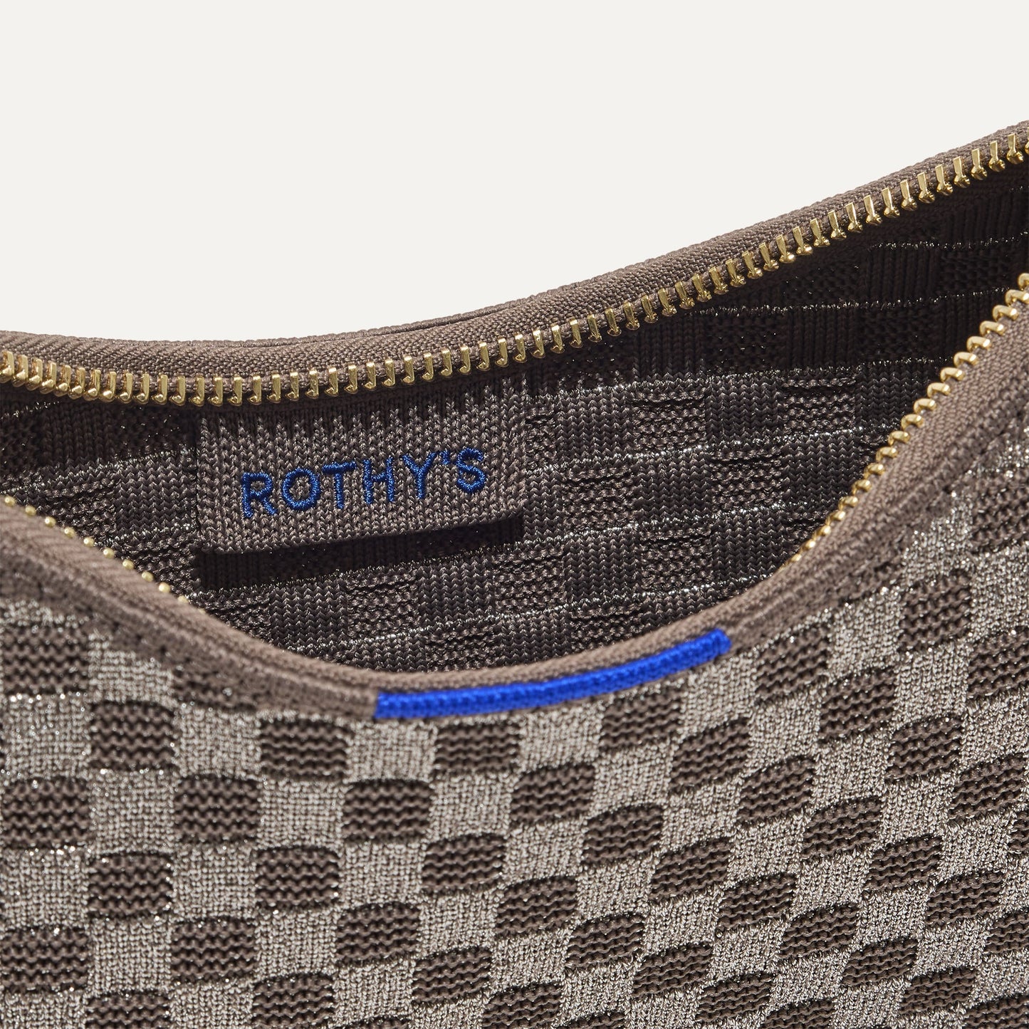 Rothys The Mini Shoulder Bag in Light Pewter