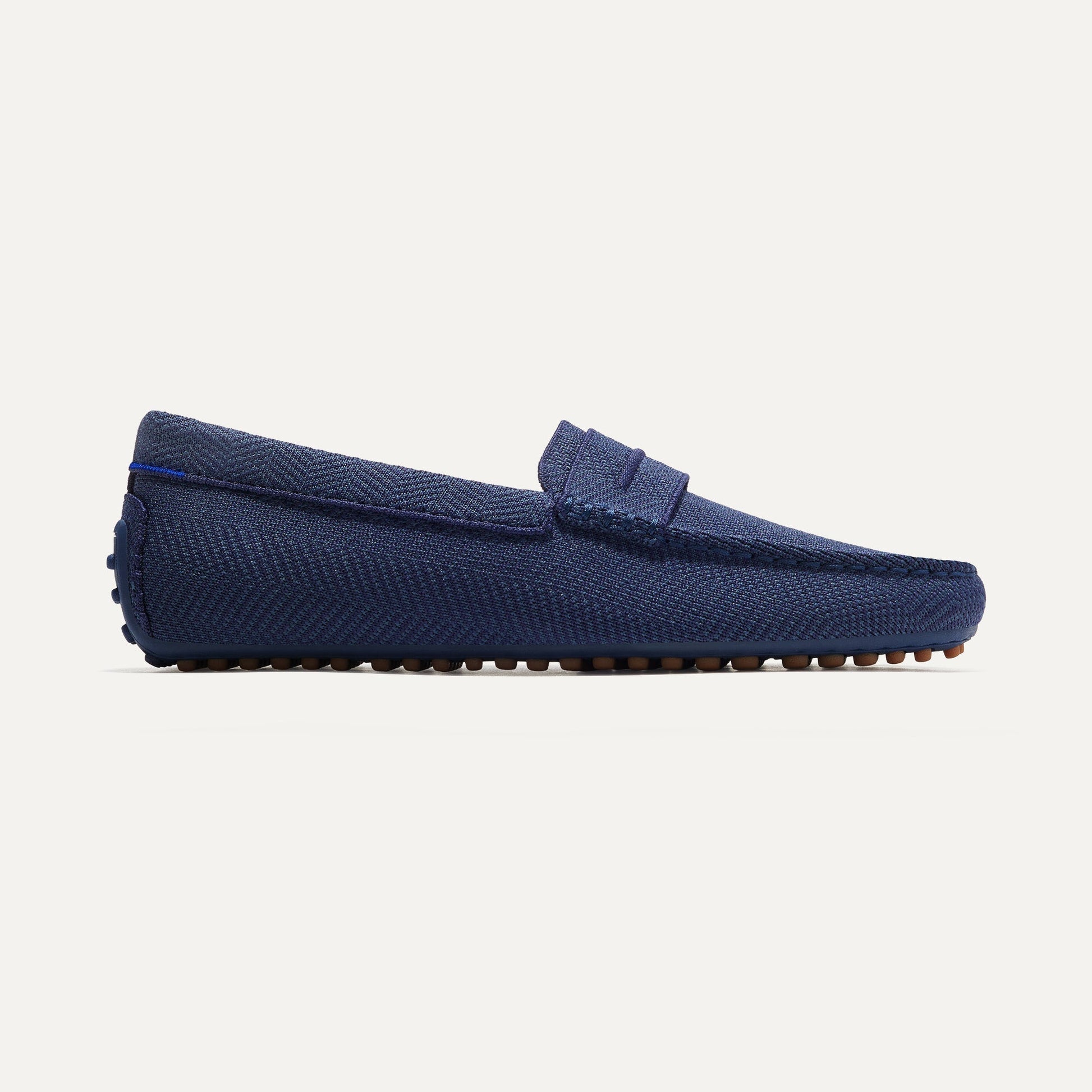 Rothys The Driving Loafer in Navy Herringbone for Men