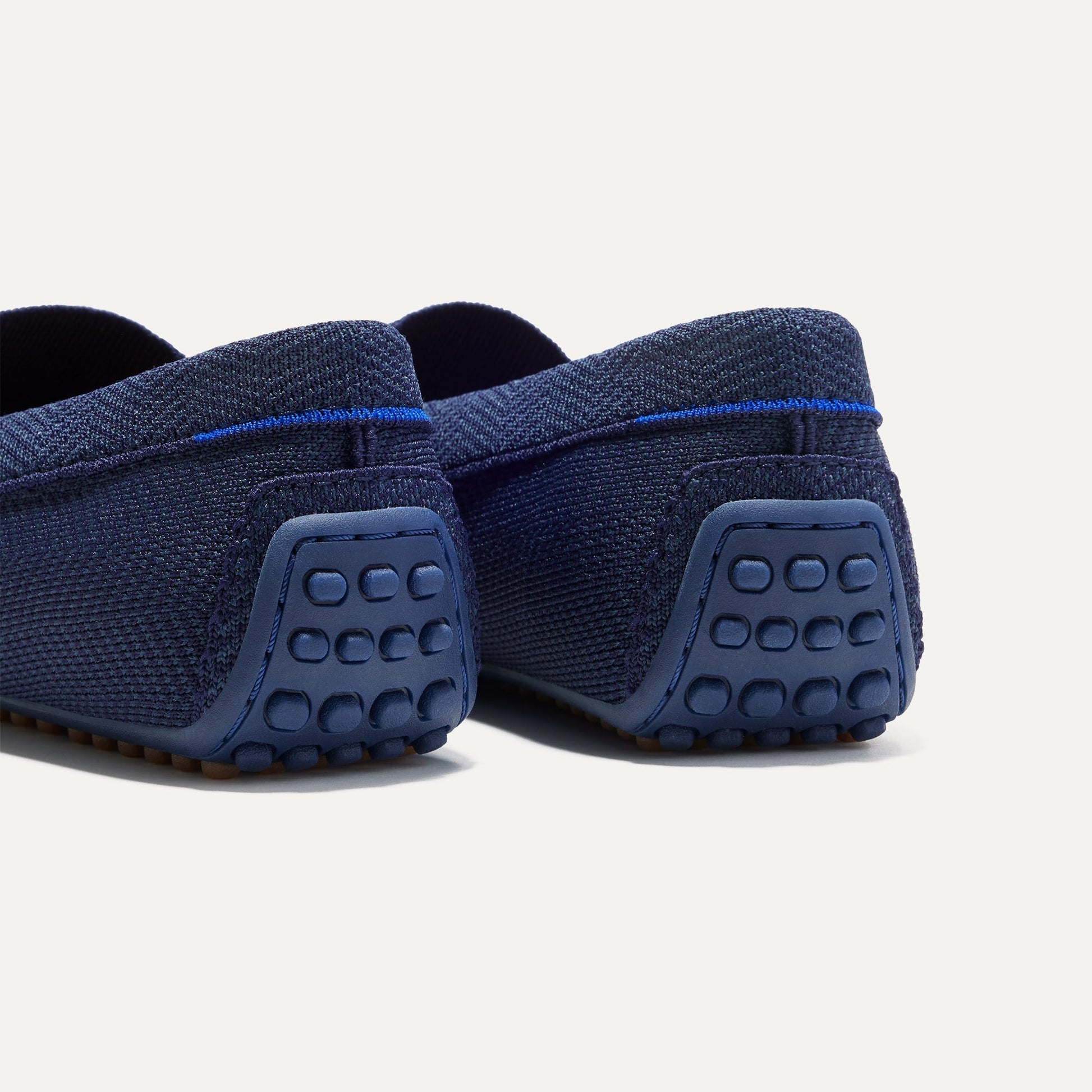 Rothys The Driving Loafer in Navy Herringbone for Men