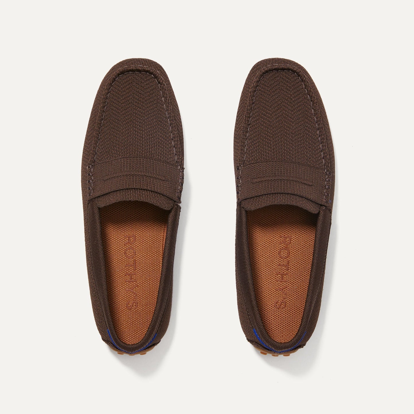 Rothys The Driving Loafer in Brown Herringbone for Men