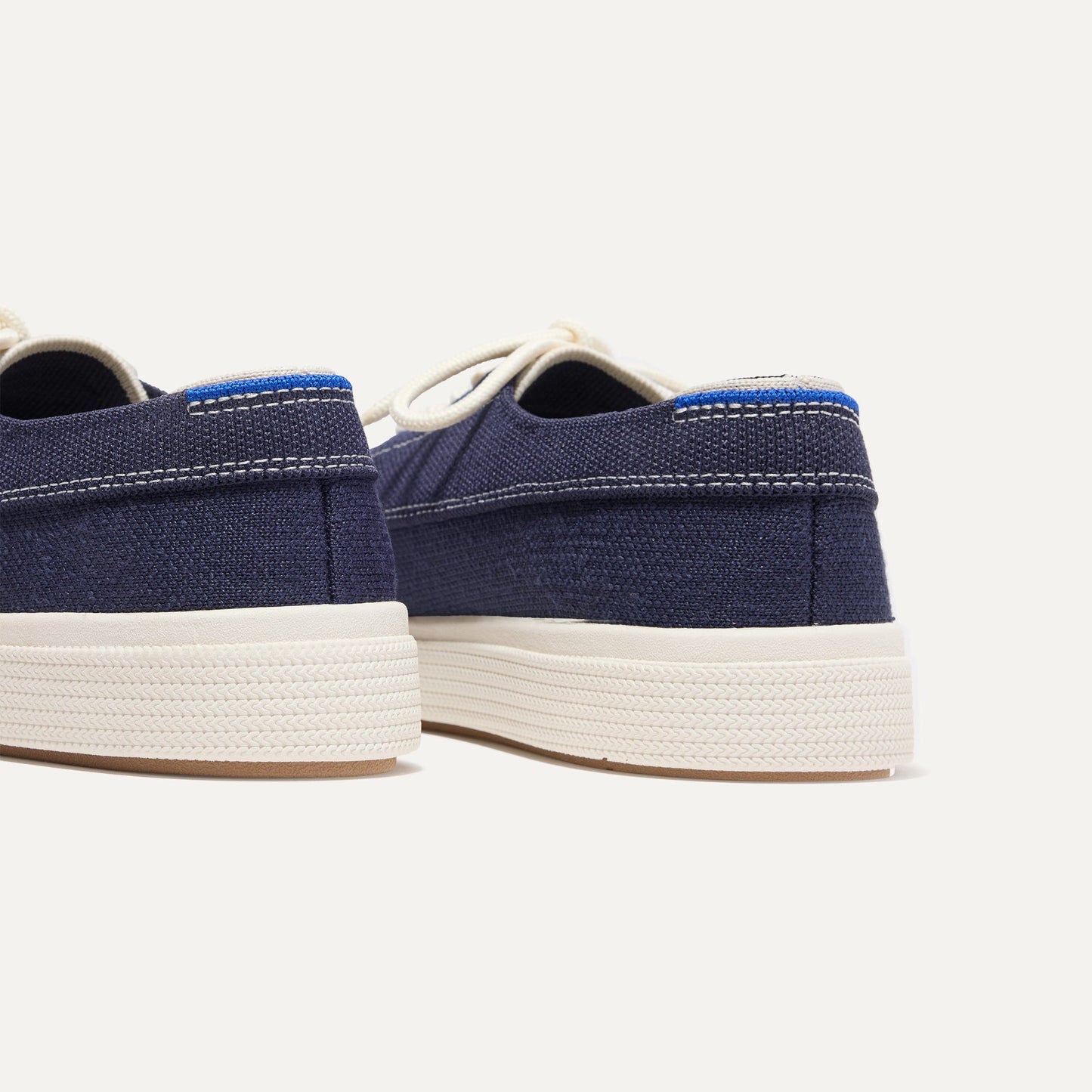 Rothys The Ravello Boat Shoe in Nautical Navy