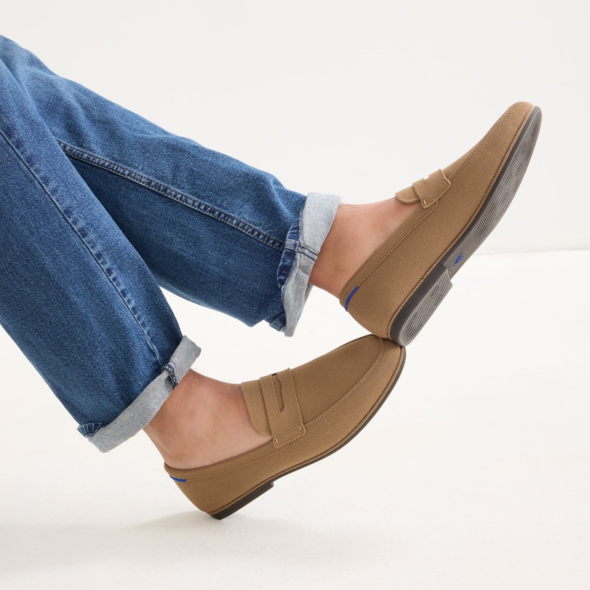 Rothys Men's Ravello Penny Loafer in Morel
