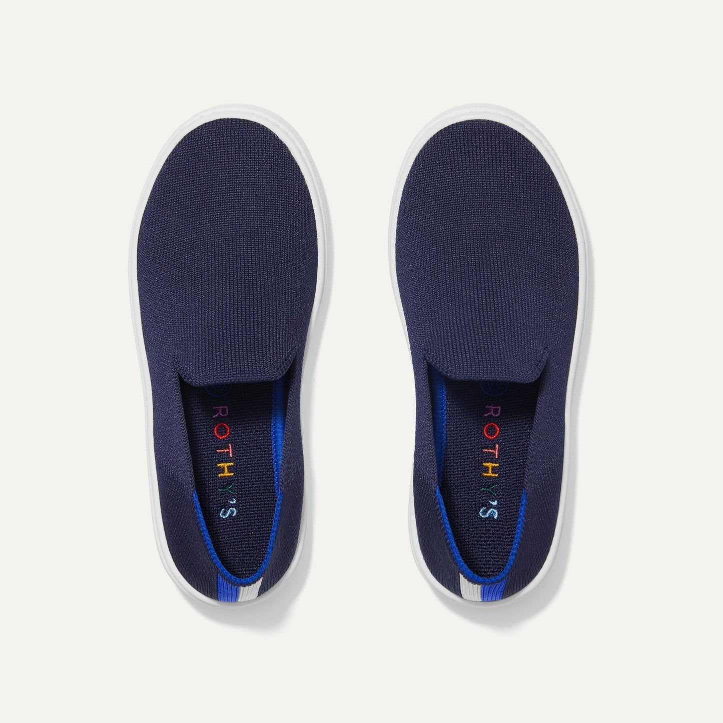 Rothys The Kids Sneaker in Deep Navy