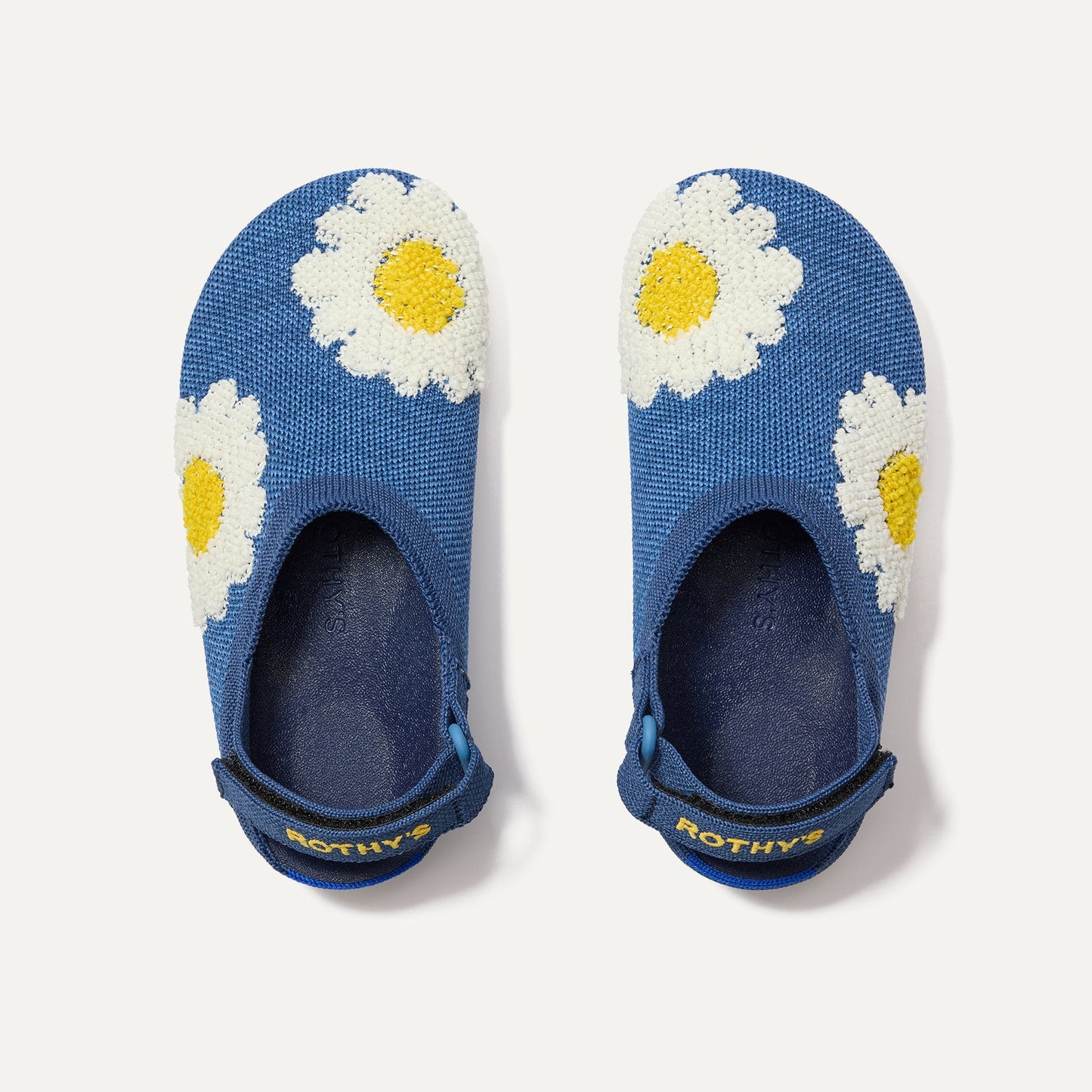 Rothys The Kids Clog in Indigo Daisy