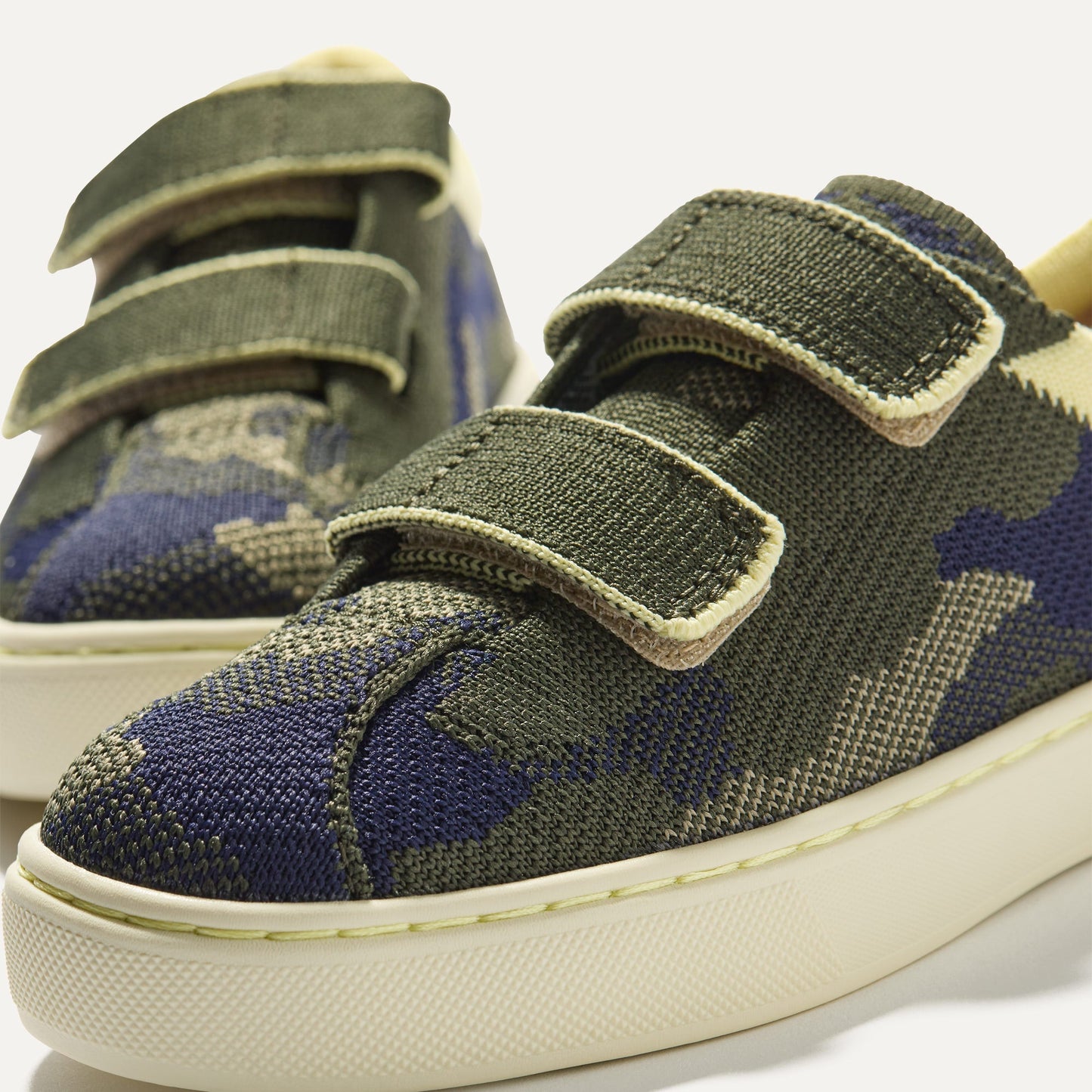 Rothys The Kids Strap Sneaker in Spruce Camo