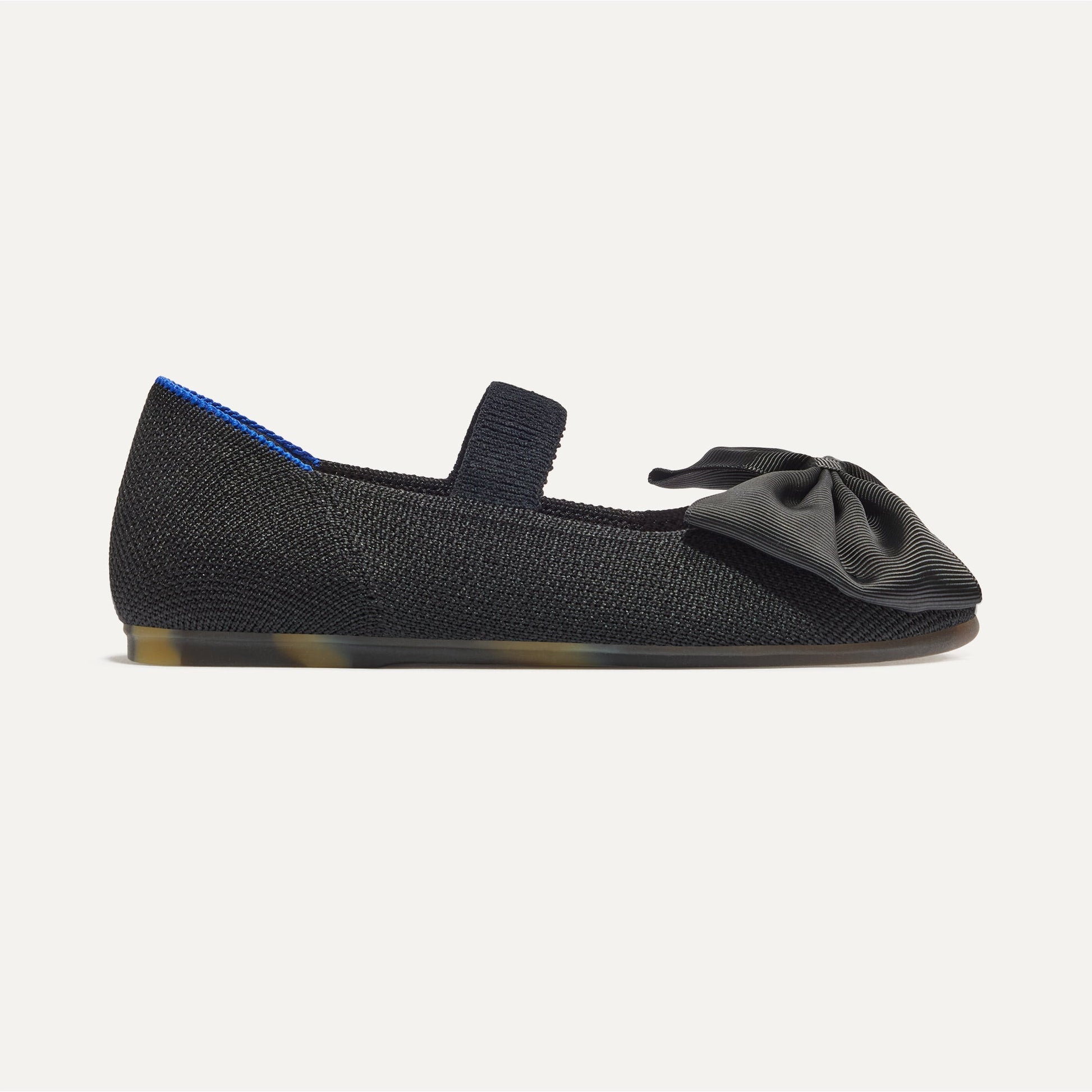 Rothys The Kids Big Bow Mary Jane in Black