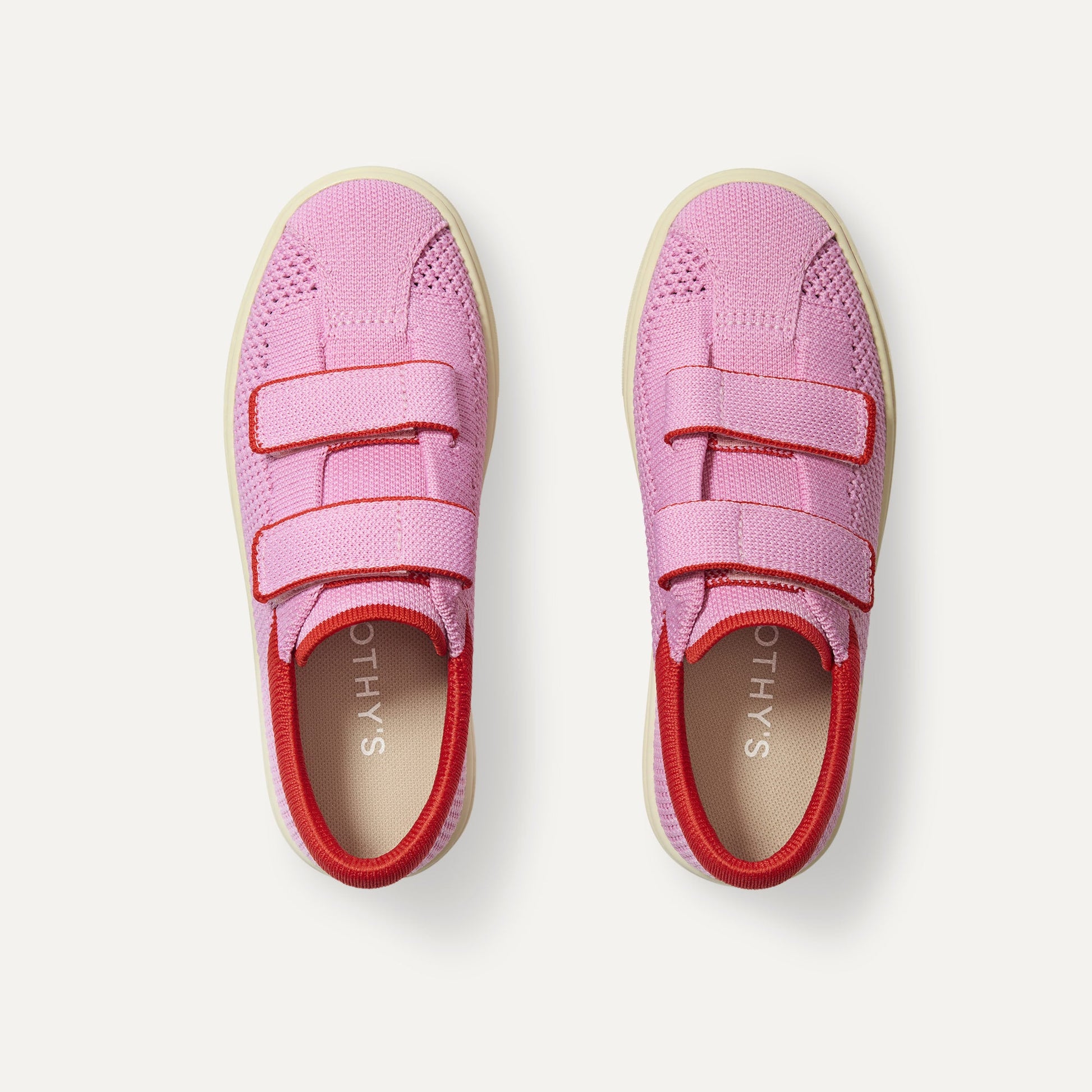 Rothys The Kids Strap Sneaker in Tutu Open-Knit
