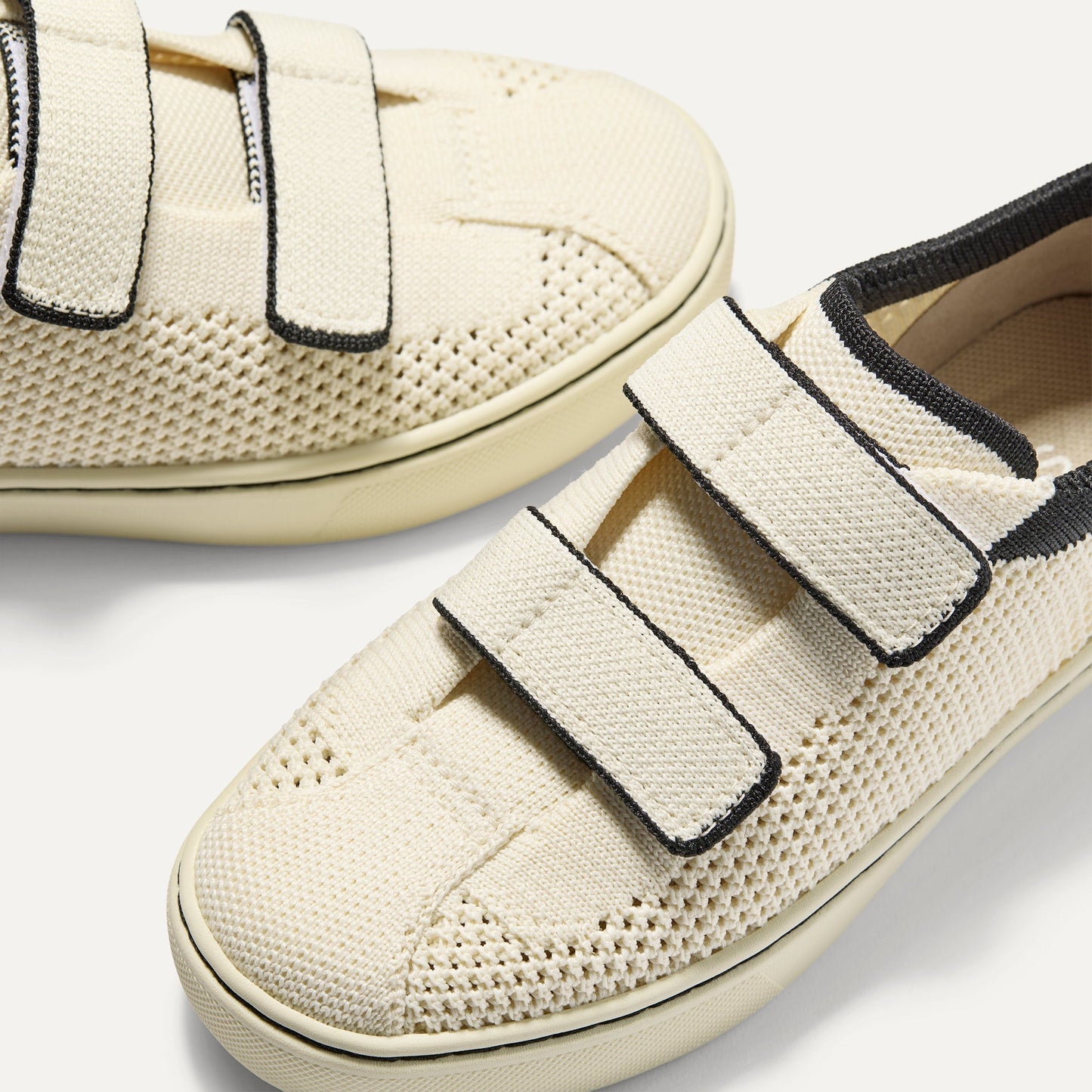 Rothys The Kids Strap Sneaker in Chess Open-Knit