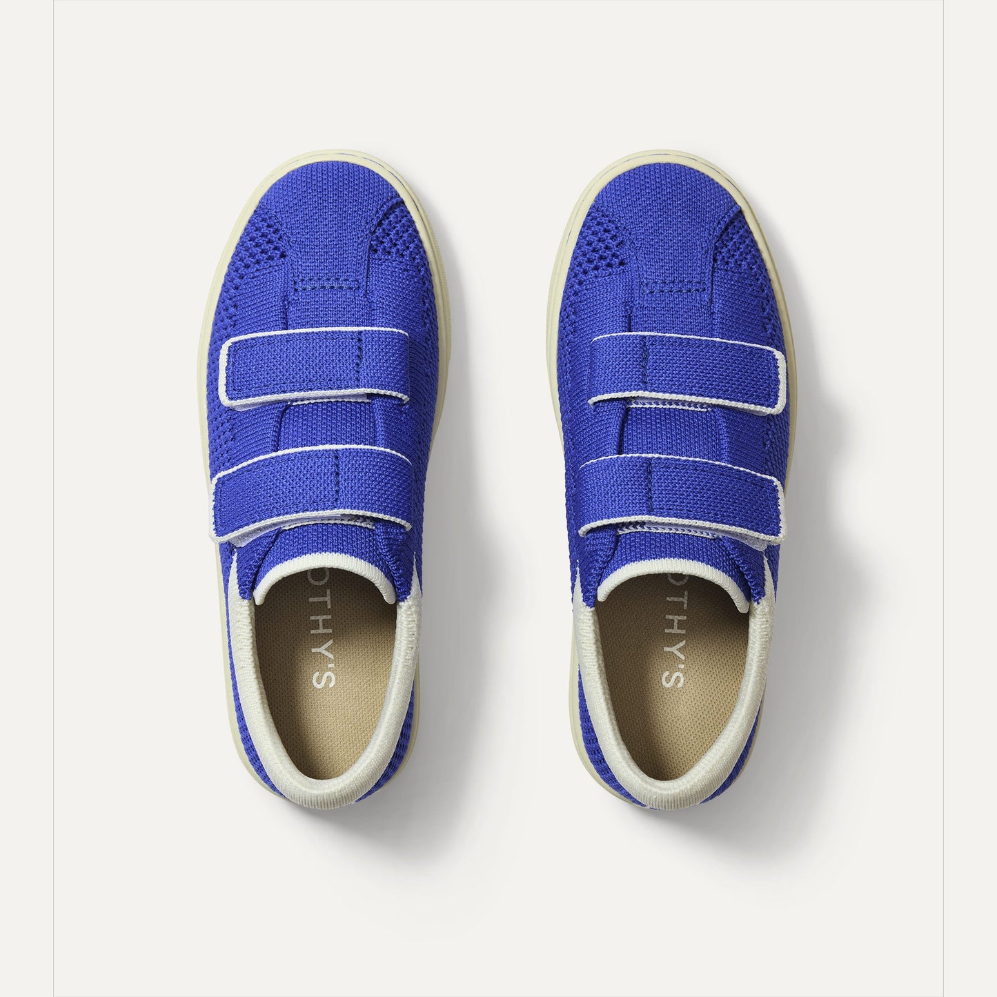 Rothys The Kids Strap Sneaker in Buoy Open-Knit