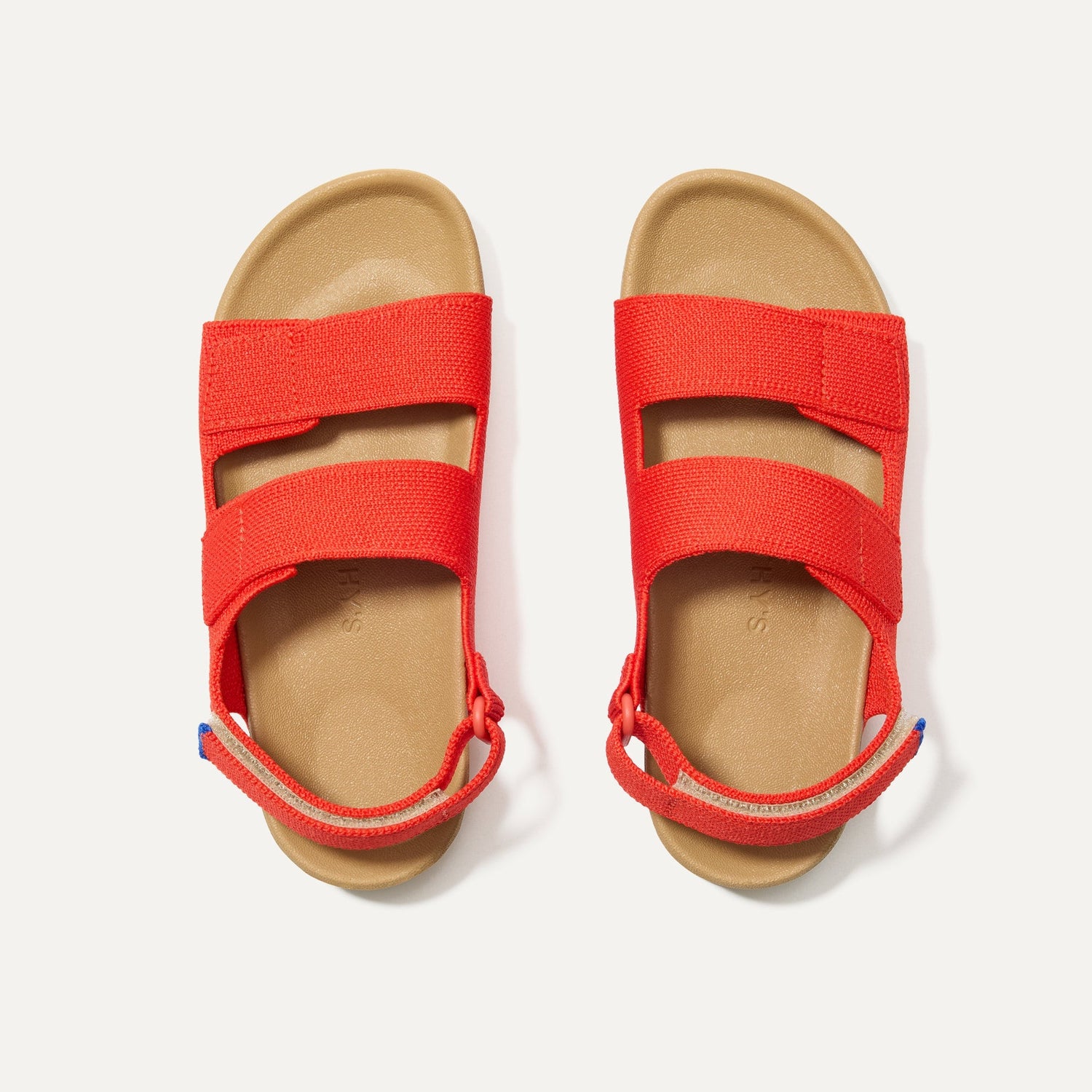 Rothys The Kids Double Strap Sandal in Firetruck Red